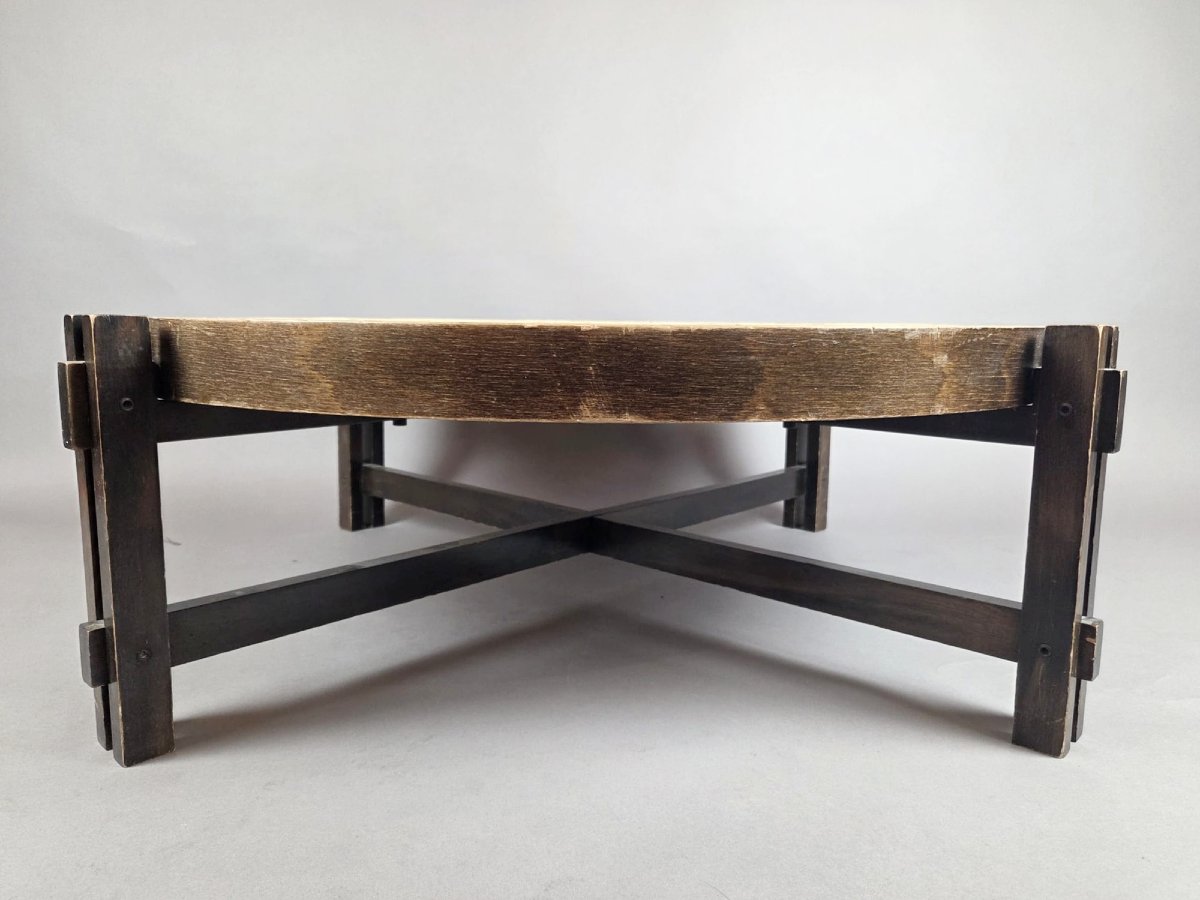  Coffee Table By Roger Capron, “aux Herbiers” Model, Circa 1960-photo-3