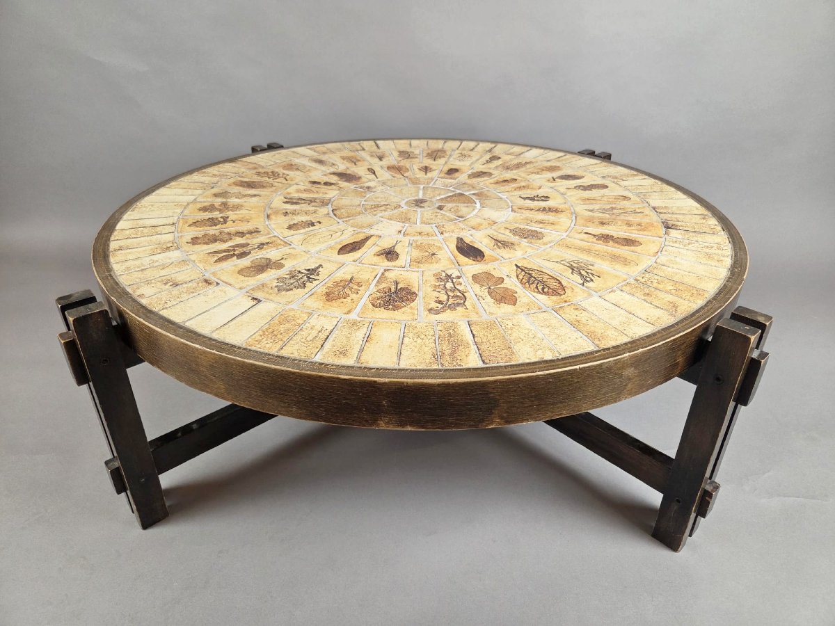  Coffee Table By Roger Capron, “aux Herbiers” Model, Circa 1960-photo-5