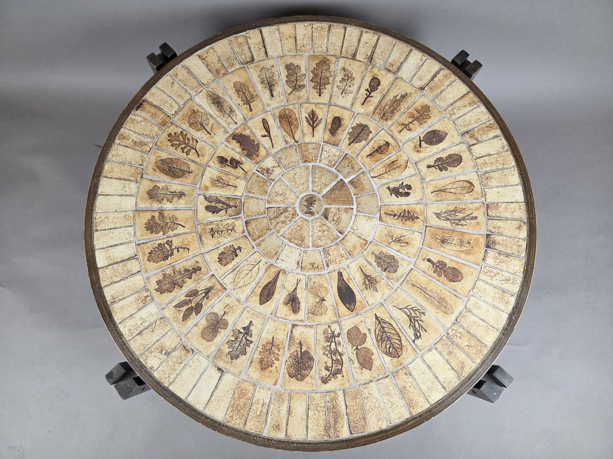  Coffee Table By Roger Capron, “aux Herbiers” Model, Circa 1960-photo-7