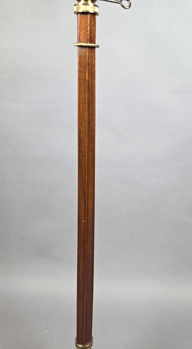Articulated Reading Figure Made Of Wood And Gilded Bronze, Circa 1970-photo-4