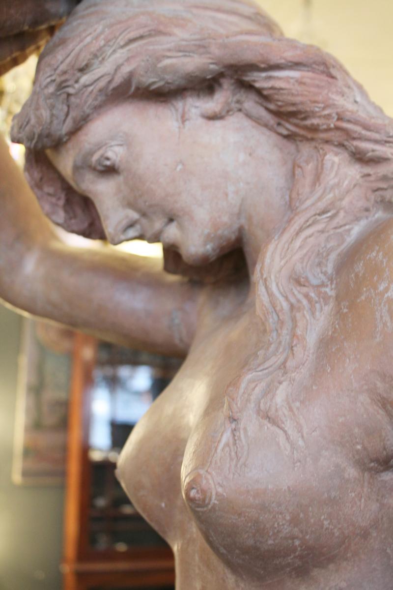 Important Terracotta Venus, Late Eighteenth-photo-3