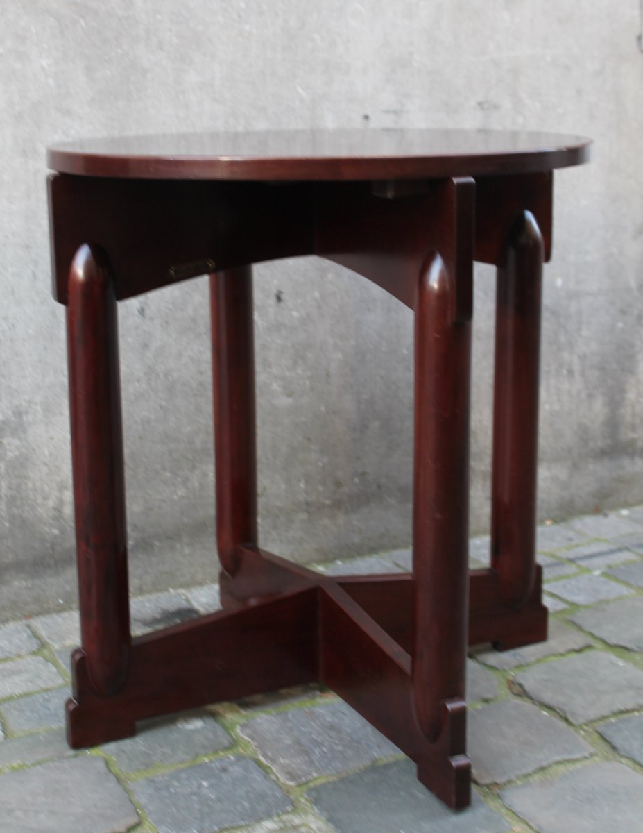 Art Deco Pedestal Table, Gebr. Godschalk, Rotterdam-photo-1