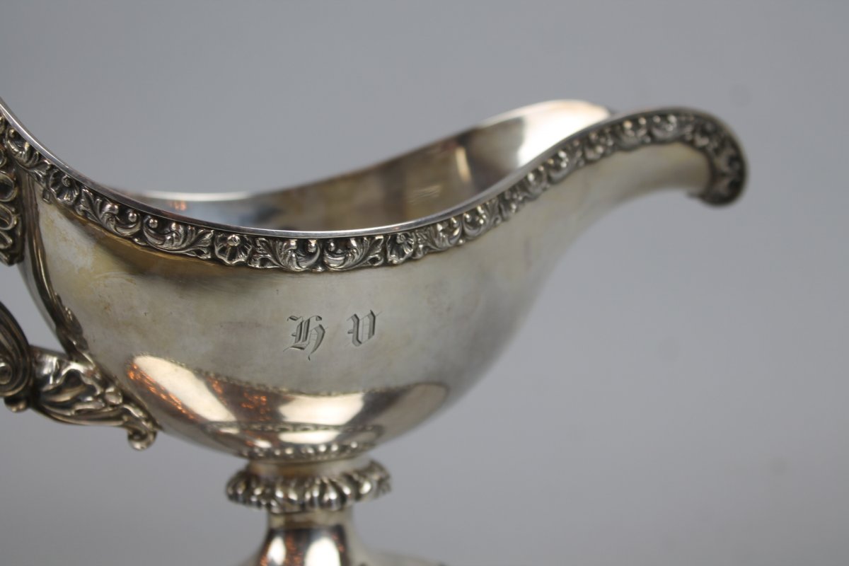 Large Silver Sauceboat-photo-2