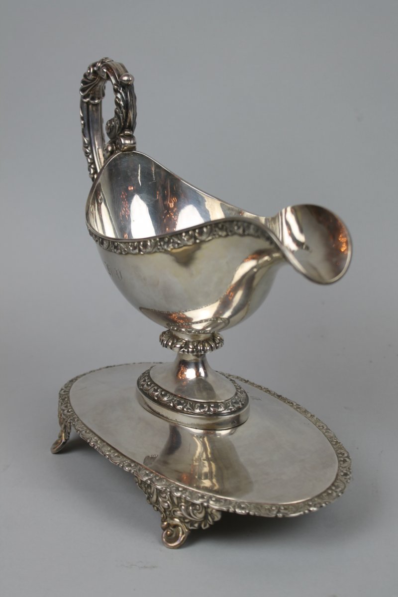 Large Silver Sauceboat-photo-4