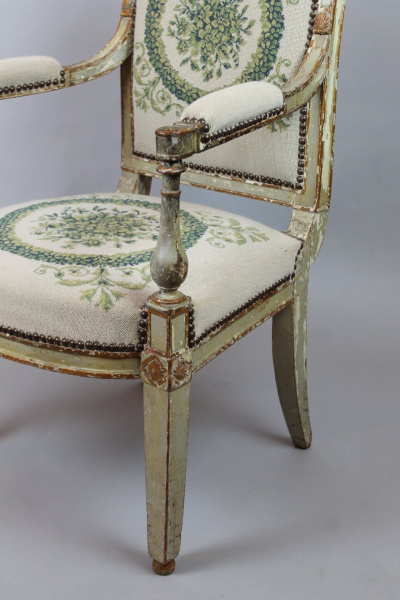 Pair Of Directoire Armchairs-photo-4