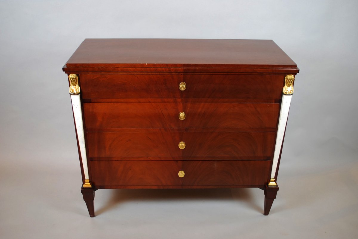 Italian Empire Chest Of Drawers-photo-3