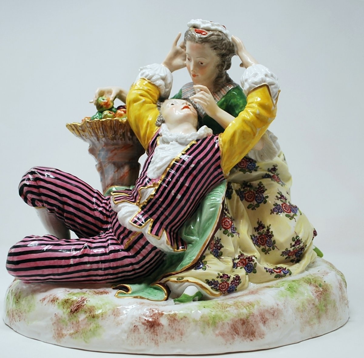 Porcelain Group From Saxony, XIXth-photo-2