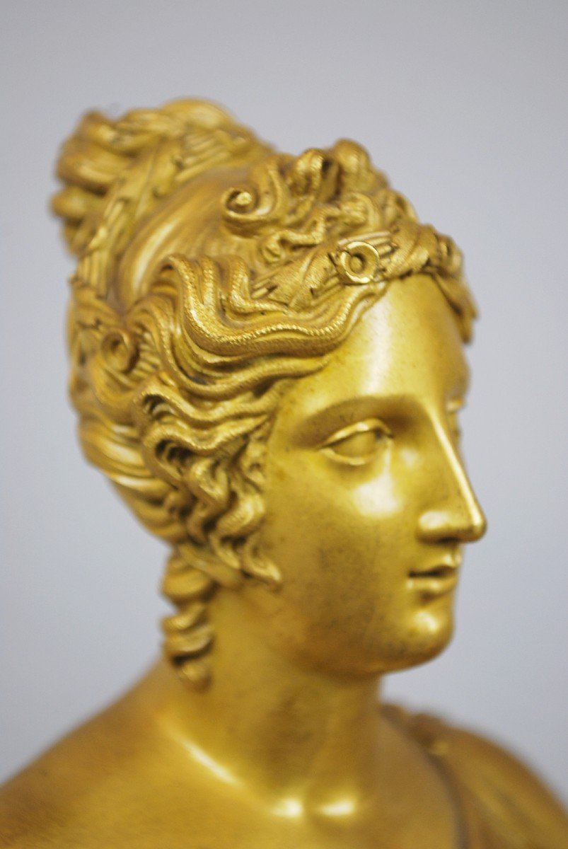 Hygieia Feeding The Sacred Snake, Charles X Clock-photo-7