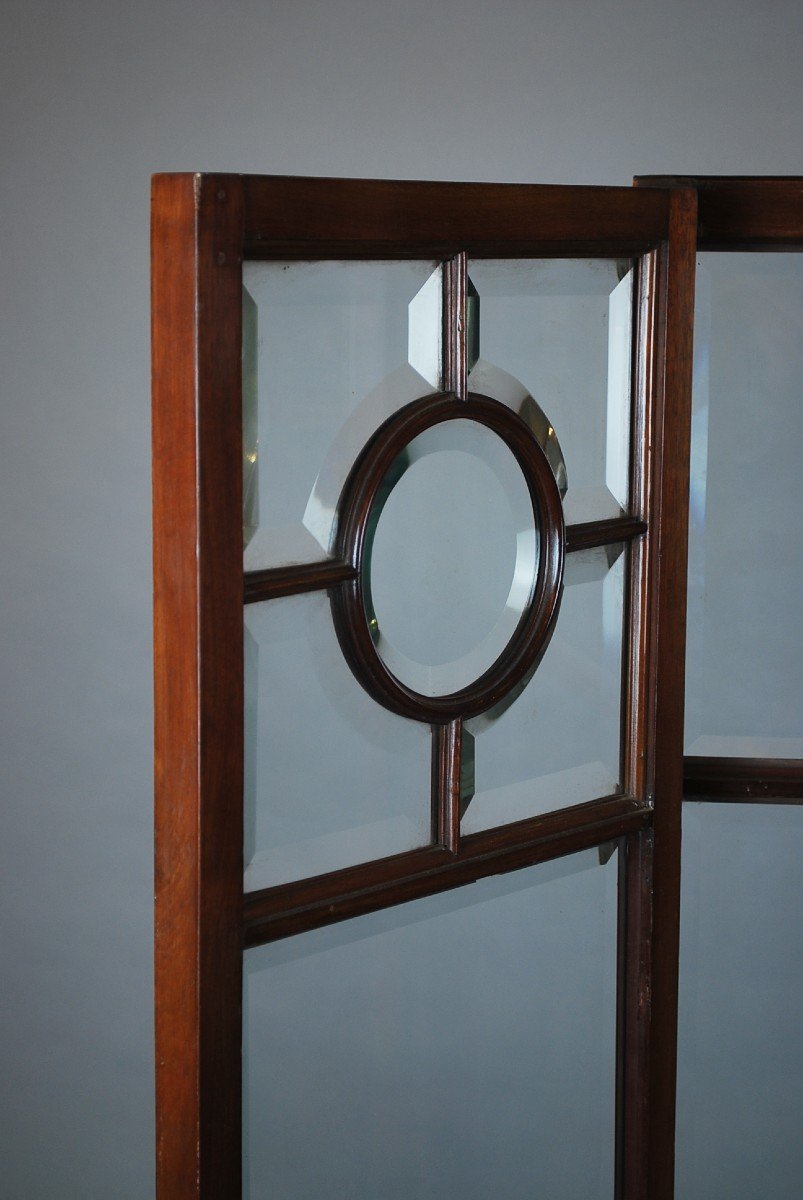 Art Nouveau Screen In Mahogany -photo-3