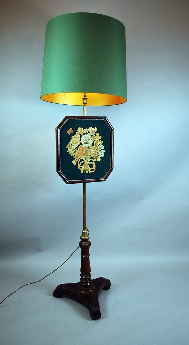 Lampe Au Pare-feu Brodé, Napoléon III-photo-3