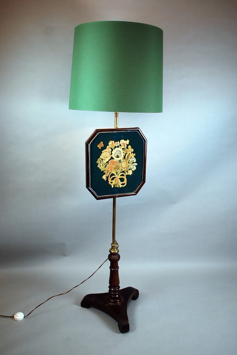 Lampe Au Pare-feu Brodé, Napoléon III-photo-4