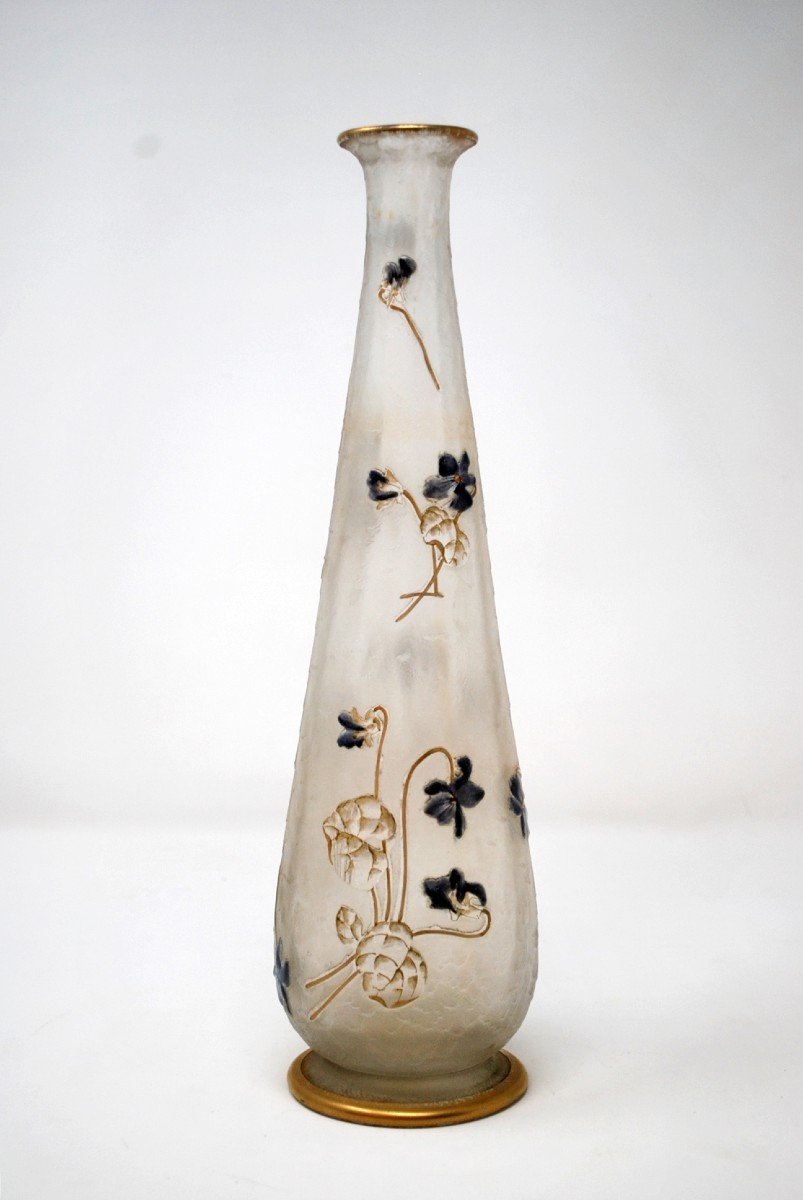 Vase With Violets, Legras Montjoye