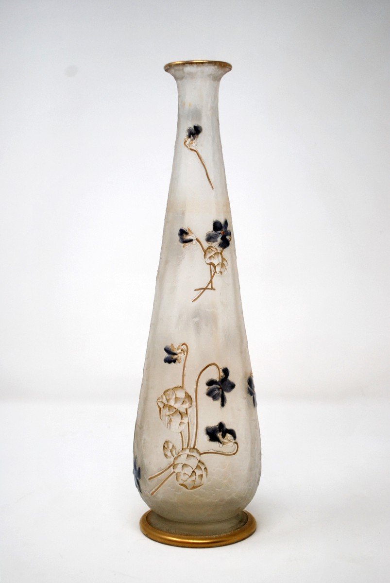 Vase Aux Violettes, Legras Cie et Montjoye