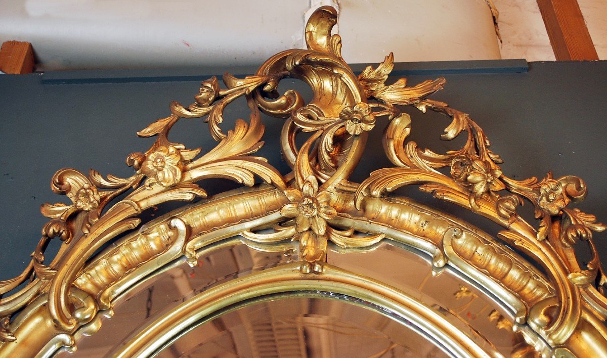 Grand Miroir De Style Louis XV-photo-1