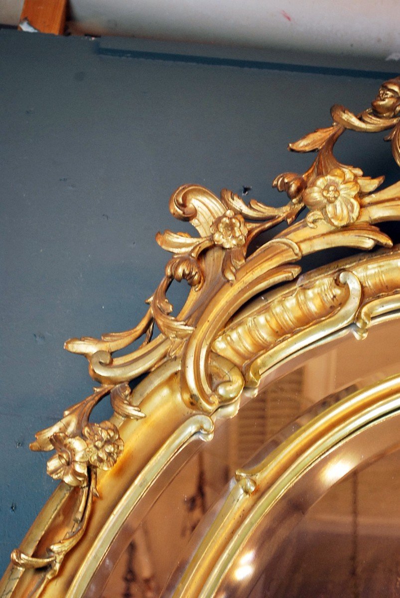 Grand Miroir De Style Louis XV-photo-2