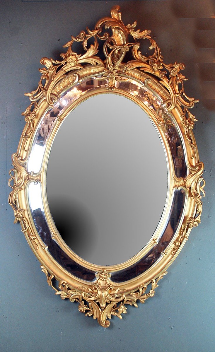 Grand Miroir De Style Louis XV