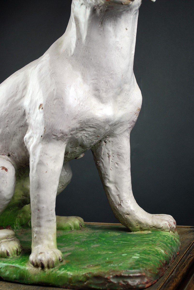 Dog In Glazed Terracotta, 18th-photo-1