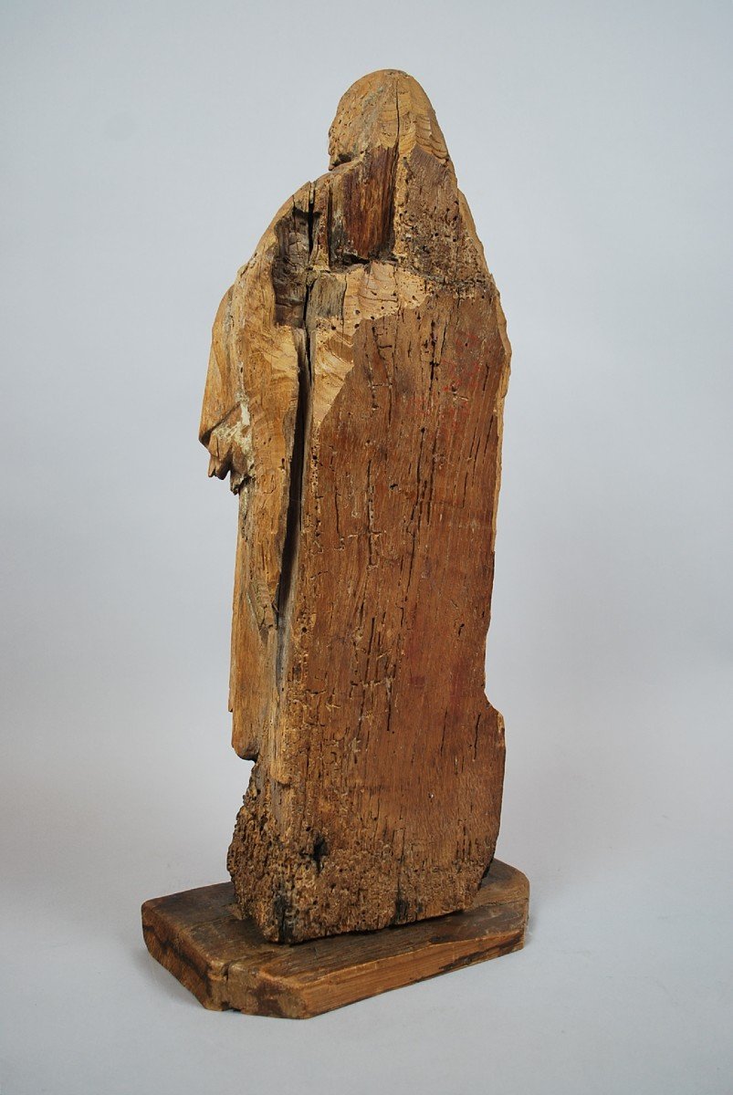 "saint" Wooden Sculpture 18th-photo-4