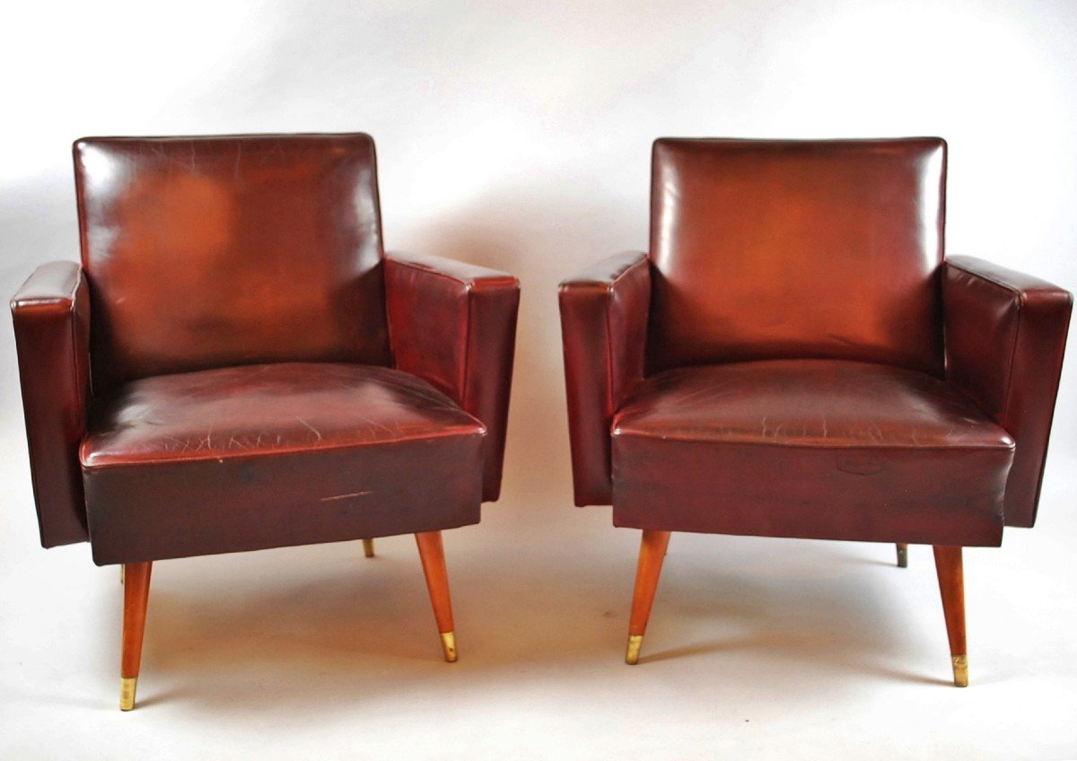 Pair Of Hungarian Armchairs, 1940