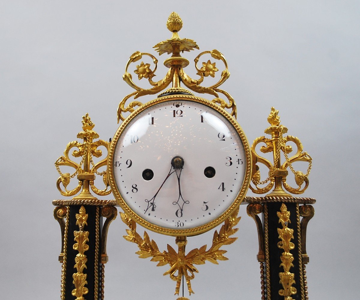 Louis XVI Style Portico Clock-photo-2