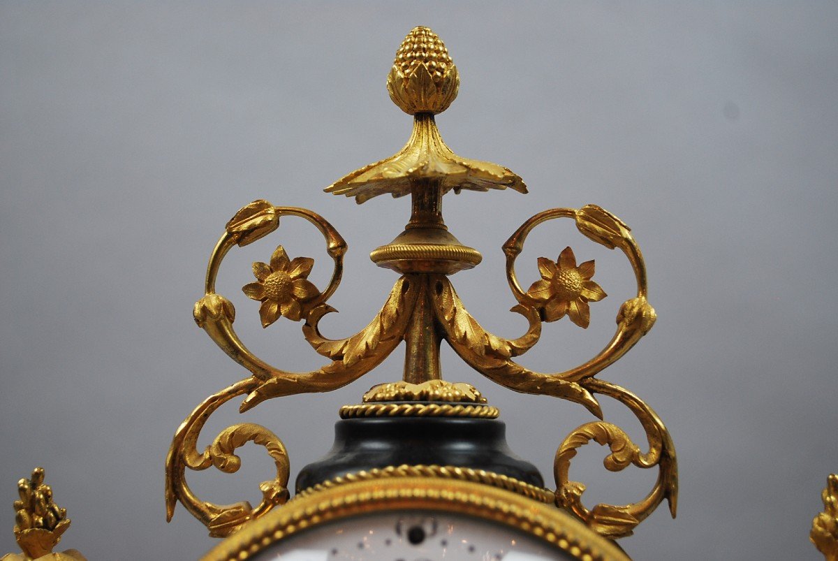 Louis XVI Style Portico Clock-photo-3