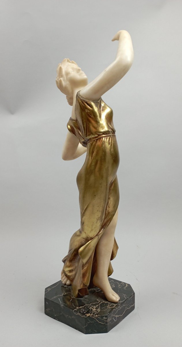 Alabaster And Gilt Bronze Sculpture, Trefoloni
