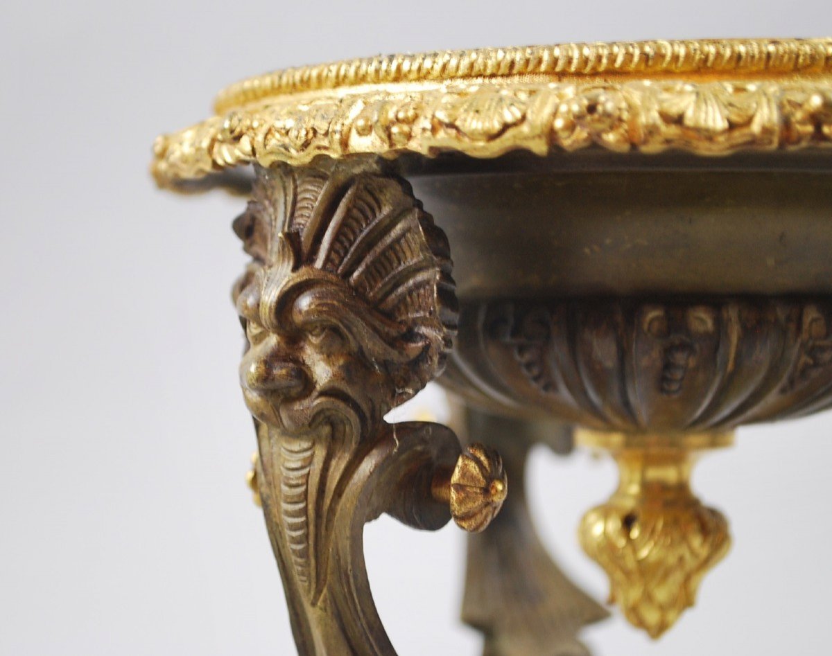 Pair Of Bronze Cups, Napoleon III-photo-1