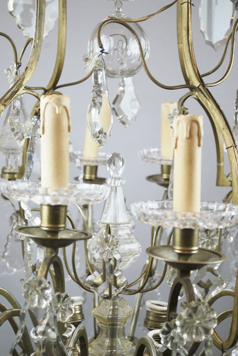 19th Century Cage Chandelier-photo-4