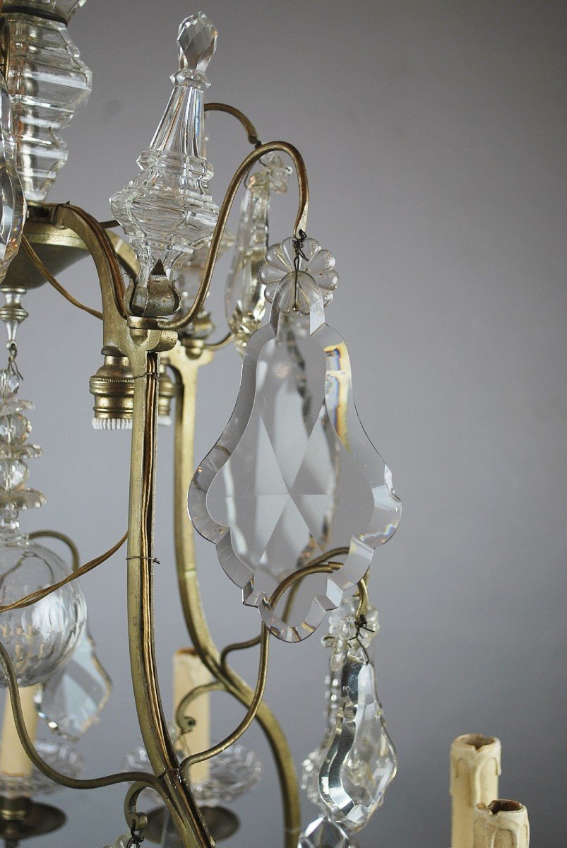 19th Century Cage Chandelier-photo-4