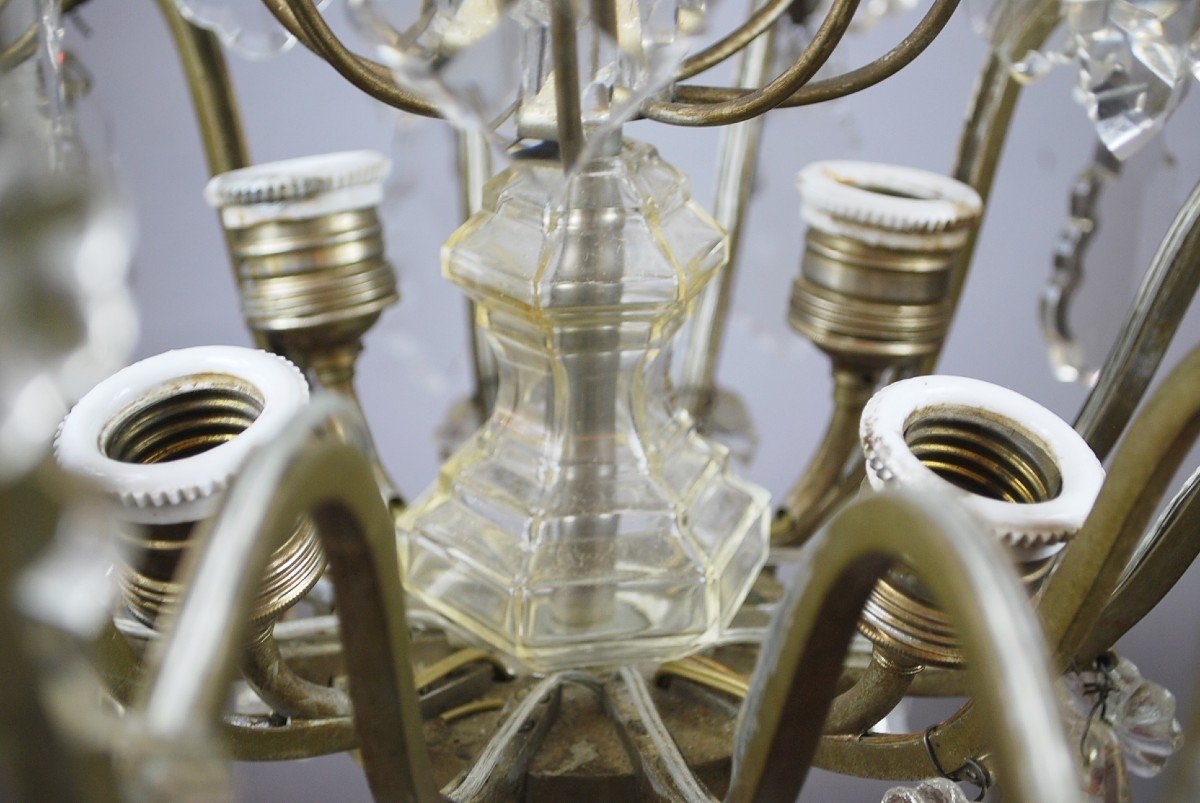 19th Century Cage Chandelier-photo-6