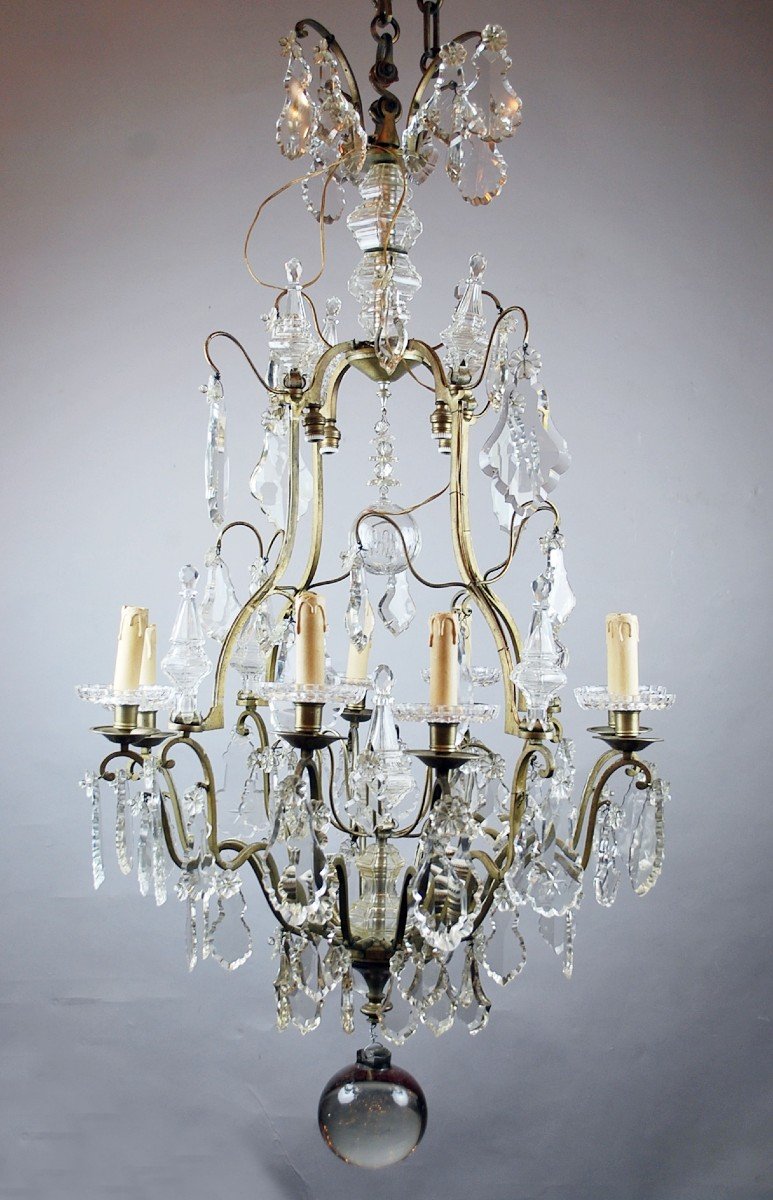 19th Century Cage Chandelier