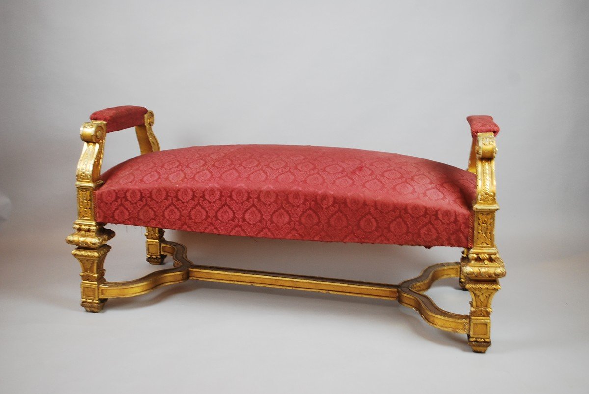 Banquette de style Louis XIV