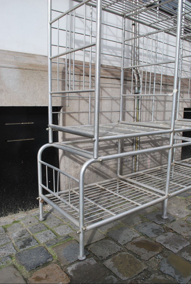 Etagère De Boulanger En Aluminium, Vers 1950-photo-3