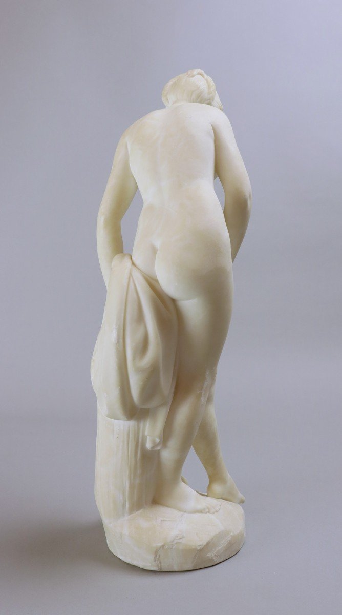 "venus" Alabaster Sculpture, Late 19th Early 20th-photo-3