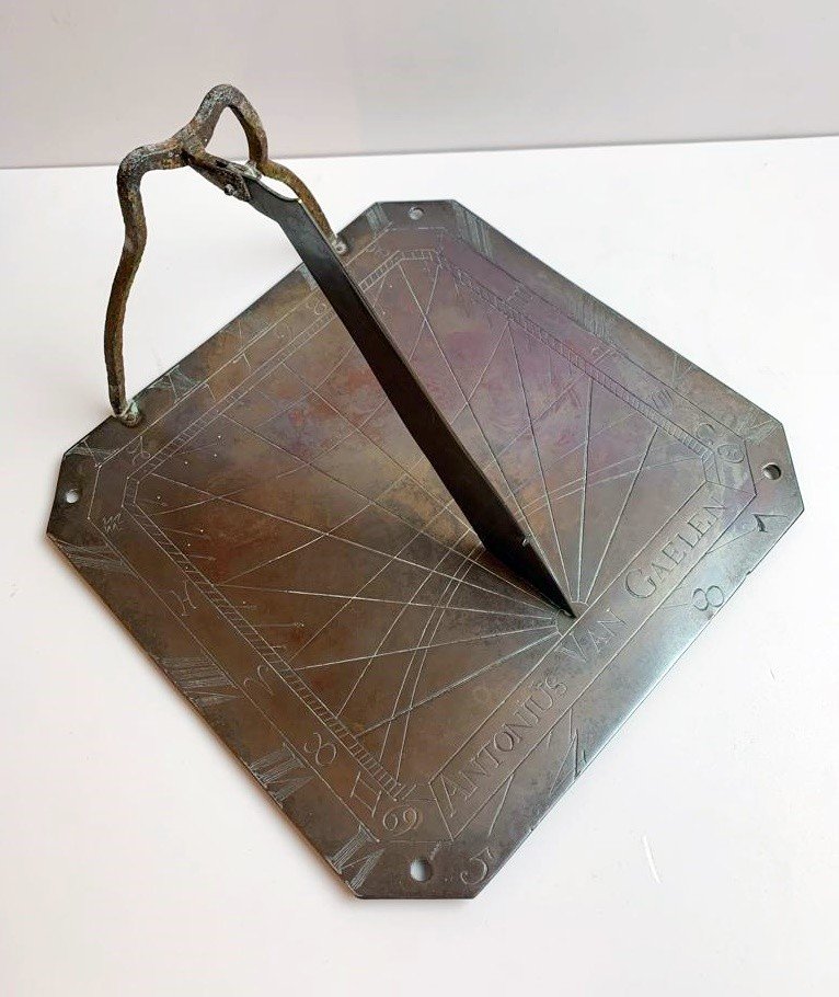 Sundial, Red Copper, Late 18th.c-photo-2