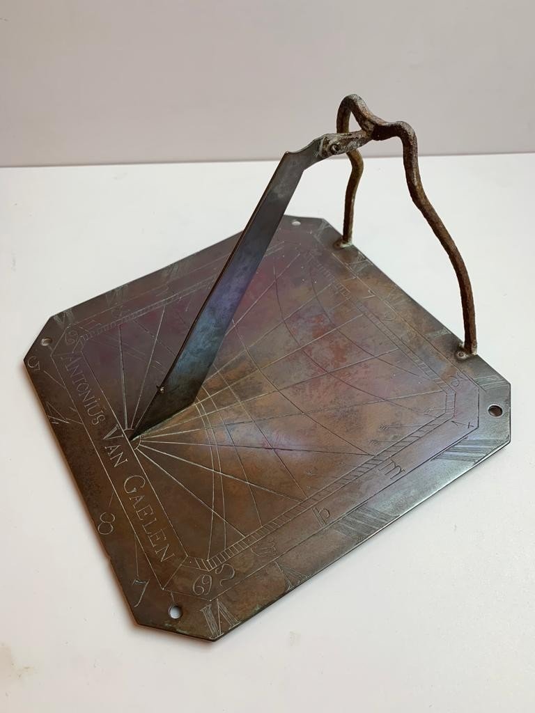 Sundial, Red Copper, Late 18th.c-photo-2
