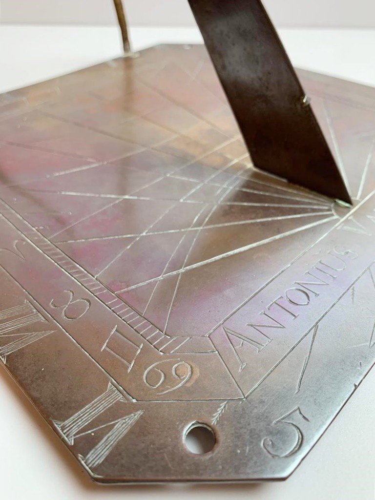 Sundial, Red Copper, Late 18th.c-photo-4