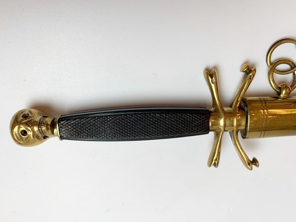 Masonic Dagger Of Elected Freemason, Early 19th.c-photo-2