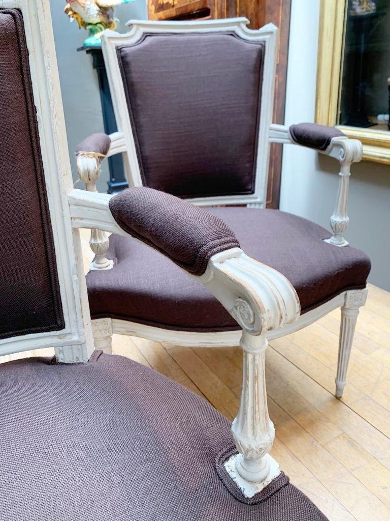 Pair Of Armchairs Directoire Period-photo-1