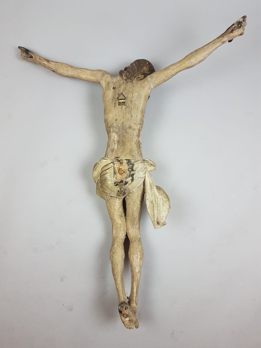 Christ En Bois Sculpté, Autriche Fin 19th-photo-1