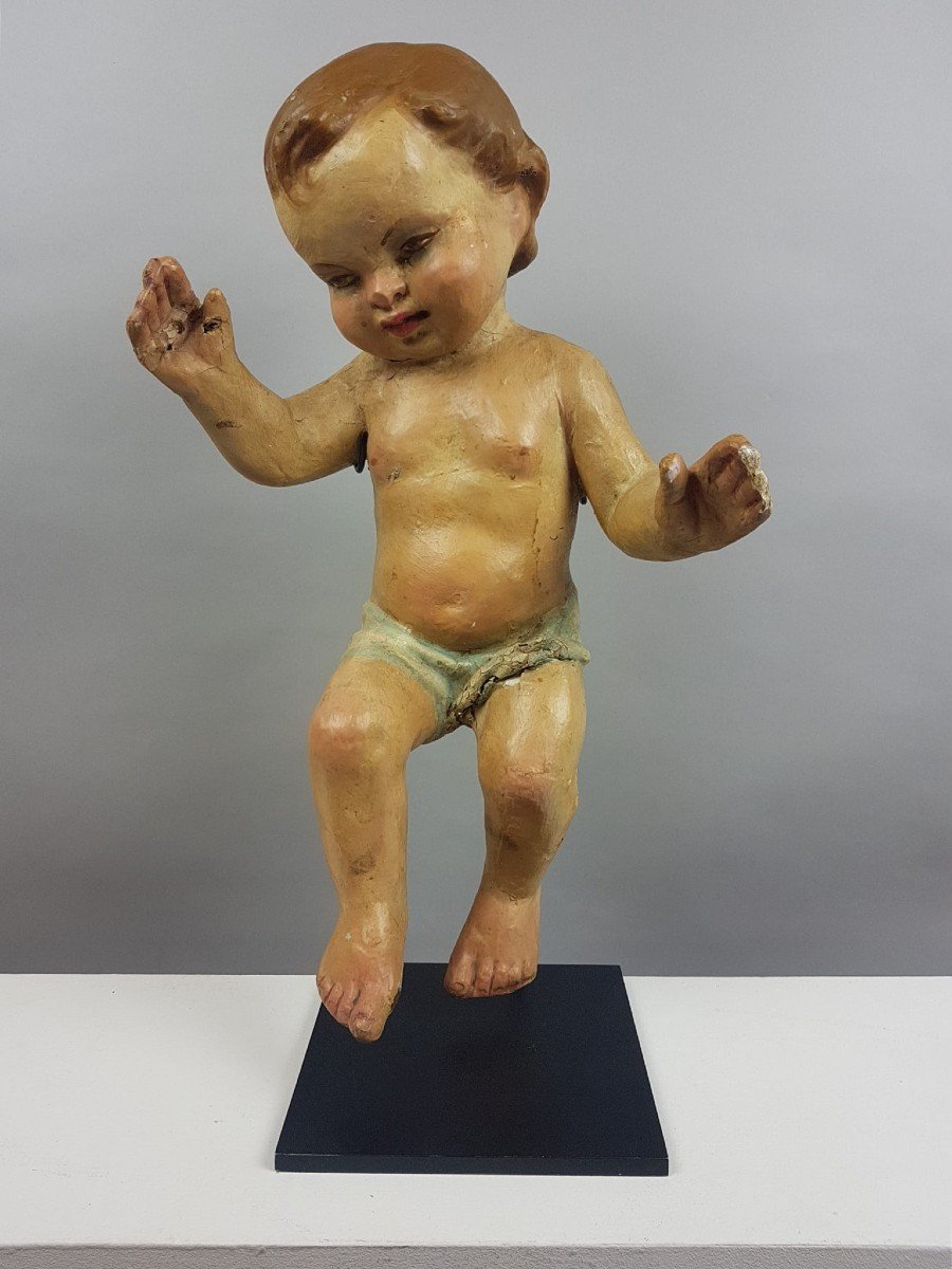 Cherub In Paper Mache, Late 19th