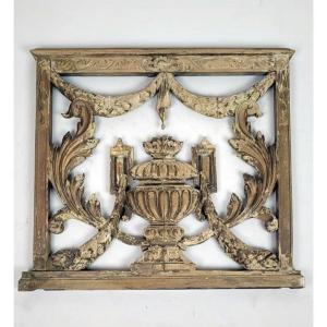 Bas Relief Polychrome De Style Louis XVI