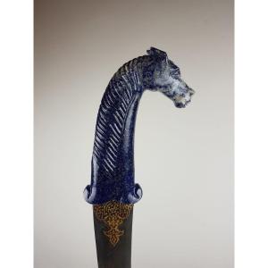 Indo-persian Dagger, Lapis Lazuli Handle