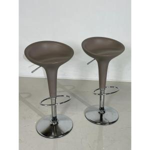 Pair Of Stools Design By Stefano Giovannoni Model Bambo