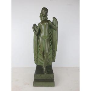 Terracotta Sculpture With Bronze Patina, Kaza Edition Circa 1930