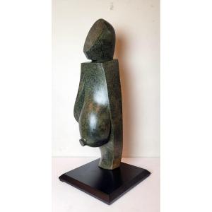 Sculpture En Serpentine - Zimbabwe - Vers 1960