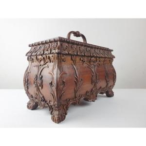 Finely Carved Wooden Box