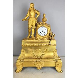 Pendule  en bronze doré , d'époque Napoléon III,  1850-1880