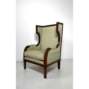 Empire Style Mahogany Bergere, Circa 1900