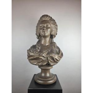 Terracotta Bust, "princess Of Lamballe"